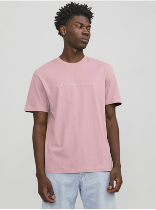 Růžové pánské tričko Jack & Jones Star