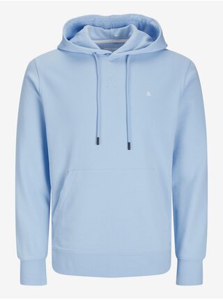 Světle modrá pánská mikina s kapucí Jack & Jones Paulos
