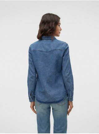 Modrá dámská džínová košile Vero Moda Jennie