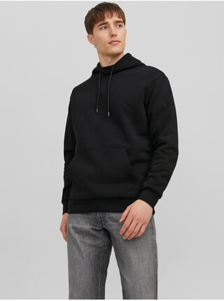 Čierna pánska mikina s kapucňou Jack & Jones Bradley