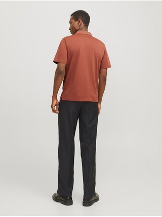 Cihlové pánské polo tričko Jack & Jones Crodney