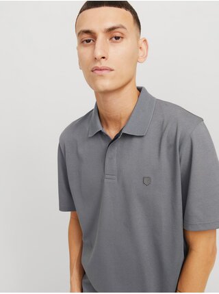 Šedé pánské polo tričko Jack & Jones Crodney