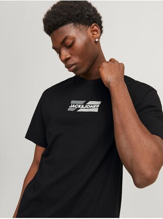 Čierne pánske tričko Jack & Jones Corp