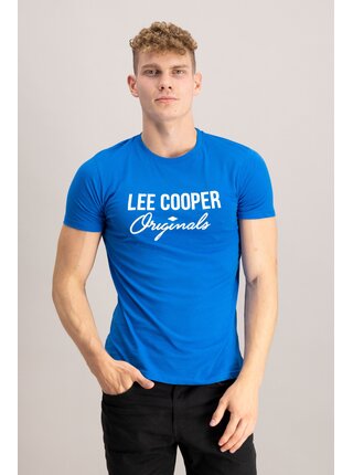 Pánske tričko Lee Cooper Logo svetlo modrá 3XL Lee Cooper