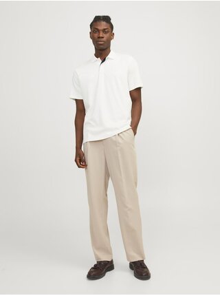 Biele pánske polo tričko Jack & Jones Crodney