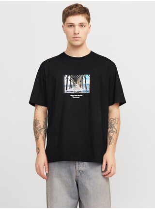 Čierne pánske tričko Jack & Jones Vesterbro