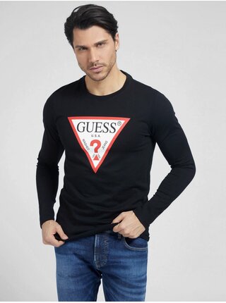 Černé pánské tričko Guess