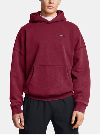 Pánska mikina Under Armour UA Icon HWT Flc Wash OS Hood-RED