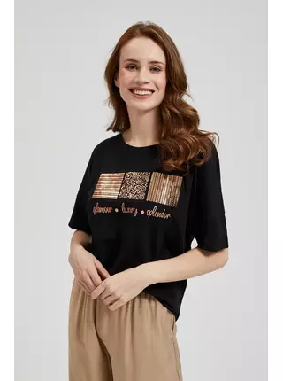 Dámské triko s potiskem Moodo