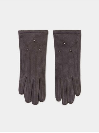Gloves with rhinestones