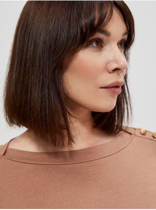 Cotton blouse with long sleeves