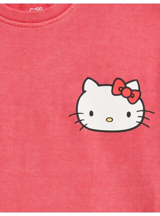 Tričko s motivem Hello Kitty™, z čisté bavlny (1–8 let) Marks & Spencer červená