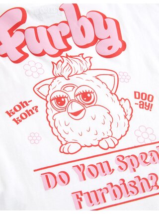 Pyžamová souprava Furby, z čisté bavlny (3–16 let) Marks & Spencer bílá