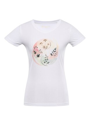 Dámske rýchloschnúce tričko s cool dry ALPINE PRE NEGA 2 white varianta pb