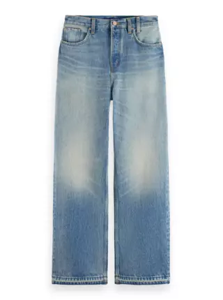 Modré dámské loose fit džíny vintage touch Scotch & Soda