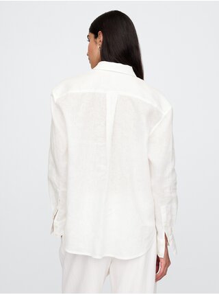 Lněná oversize košile Big Shirt GAP