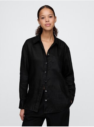 Lněná oversize košile Big Shirt GAP