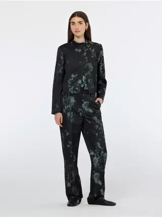 Zeleno-černý dámský vzorovaný blazer Scotch & Soda