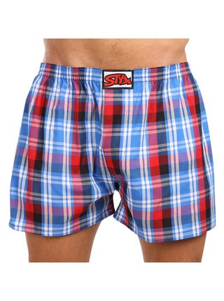 Sada tří - pánské trenky Styx klasická guma nadrozměr vícebarevné