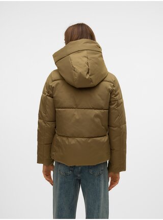 Khaki dámská zimní prošívaná bunda Vero Moda Stella