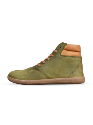 Dámské kožené barefoot zelené Vasky Terry High Green