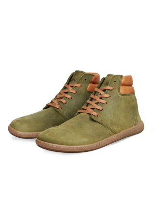 Dámské kožené barefoot zelené Vasky Terry High Green