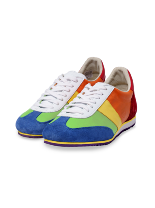 Pánské kožené tenisky / botasky duhové Botas Classic Rainbow