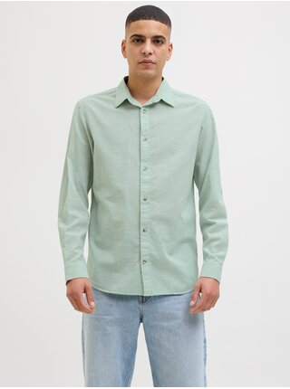 Světle zelená pánská košile Jack & Jones ESUMMER