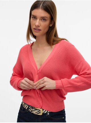 Oranžový dámský kardigan Vero Moda