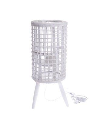 Ratanová lampa, bílá, 0/6