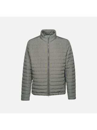 Khaki pánské péřová bunda Geox Warrens