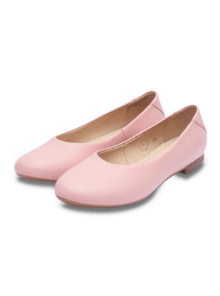 Vasky Misty Pink kožené baleríny růžové - jarní / podzimní boty česká výroba ze Zlína 35 EU