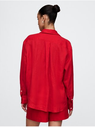 Ľanová oversize košeľa Big Shirt GAP