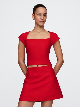 Ľanový crop top GAP