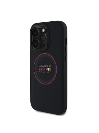 Red Bull PU Leather Red Ring MagSafe Zadní Kryt pro iPhone 14 Pro Navy