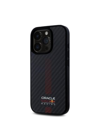 Red Bull Carbon Powerbar MagSafe Zadní Kryt pro iPhone 15 Pro Black