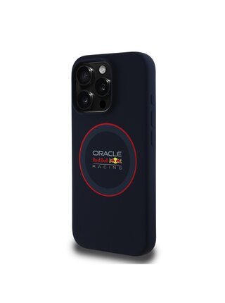 Red Bull Silicone Red Ring MagSafe Zadní Kryt pro iPhone 15 Pro Max Navy