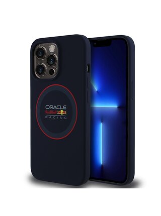 Red Bull Silicone Red Ring MagSafe Zadní Kryt pro iPhone 13 Pro Navy