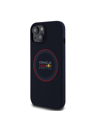 Red Bull Silicone Red Ring MagSafe Zadní Kryt pro iPhone 15 Navy