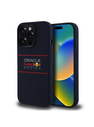 Red Bull Silicone Horizontal Logo MagSafe Zadní Kryt pro iPhone 14 Pro Navy