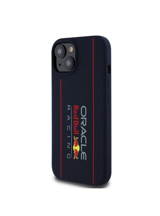 Red Bull Silicone Vertical Logo MagSafe Zadní Kryt pro iPhone 15 Navy