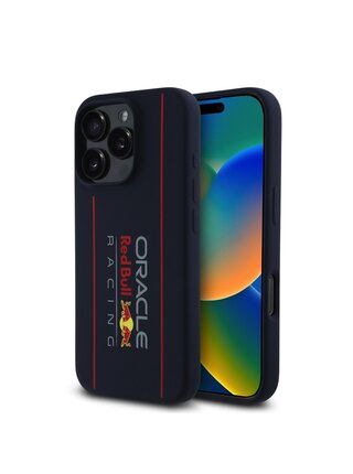 Red Bull Silicone Vertical Logo MagSafe Zadní Kryt pro iPhone 16 Pro Max Navy