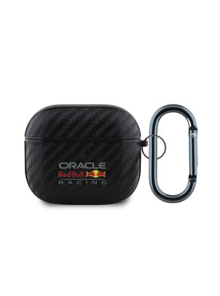 Red Bull PU Karbonové Pouzdro pro AirPods 3 Black