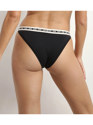 DIM ICONS THONG - Dámská tanga - černá