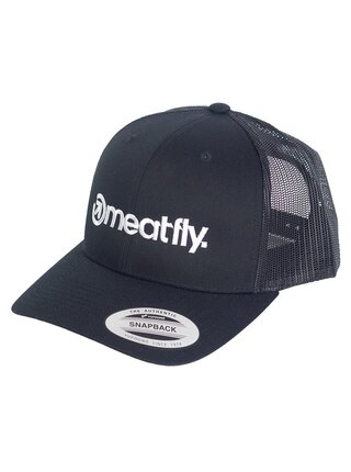 Meatfly kšiltovka Logo Trucker B - Black | Černá | Velikost