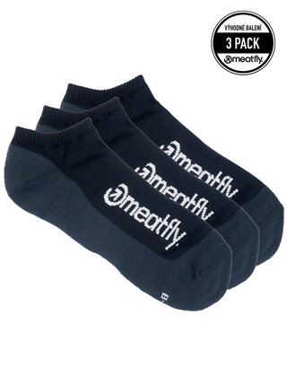 Meatfly ponožky Boot Triple pack Black | Černá | Velikost