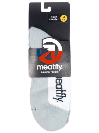 Meatfly ponožky Boot White | Bílá | Velikost