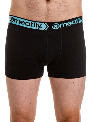 Meatfly pánské boxerky Balboa Boxershorts Double Pack Black | Černá | Velikost