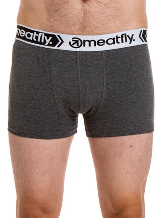 Meatfly pánské boxerky Balboa Boxershorts Four Pack Grey Heather | Šedá | Velikost