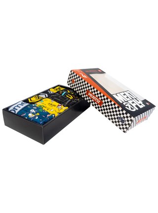 Meatfly pánské boxerky Balboa Boxershorts Tools/Jamm Gift Pack | Černá | Velikost
